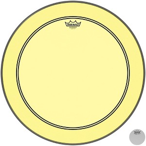 Remo Powerstroke P3 Colortone Yellow Bass Drum Head - 1 of 2
