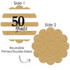 Big Dot of Happiness We Still Do - 50th Wedding Anniversary - Anniversary Party Round Table Decorations - Paper Chargers - Place Setting For 12 - 3 of 4