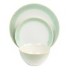 Gibson 12 Piece Perry Street Piece Dinnerware Set with Green Trim - 2 of 4
