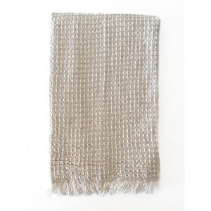 2 Tone Cotton Waffle Bath Towel - Anaya - 1 of 4
