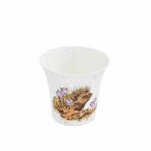 Royal Worcester Wrendale Designs Flower/ Herb Pot - Hedgehog, Made from Ceramic,  Dishwasher Safe, 3.9 in, Perfect for any kitchen - 1 of 4