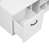 CAVINAS Hall Tree with 7 Hooks Modern Coat Rack with Open Shelves, Storage Bench and Shoe Rack for Entryway - 3 of 4