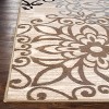 Modern Floral Scroll Indoor Runner or Area Rug by Blue Nile Mills - 3 of 4