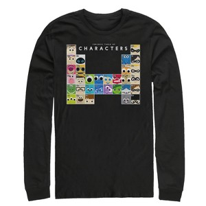 Men's Pixar Character Periodic Table Long Sleeve Shirt - 1 of 3