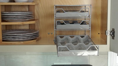 3-Tier Pull Down Spice Rack for Kitchen Cabinet –