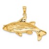 Black Bow Jewelry 14k Yellow Gold Snook Pendant - 3 of 4