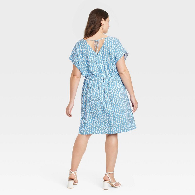 Women's Short Sleeve Mini A-Line Dress - Ava & Viv™, 3 of 10