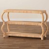 bali & pari Dalida Rattan 3 Tier Console Table Natural - 3 of 4