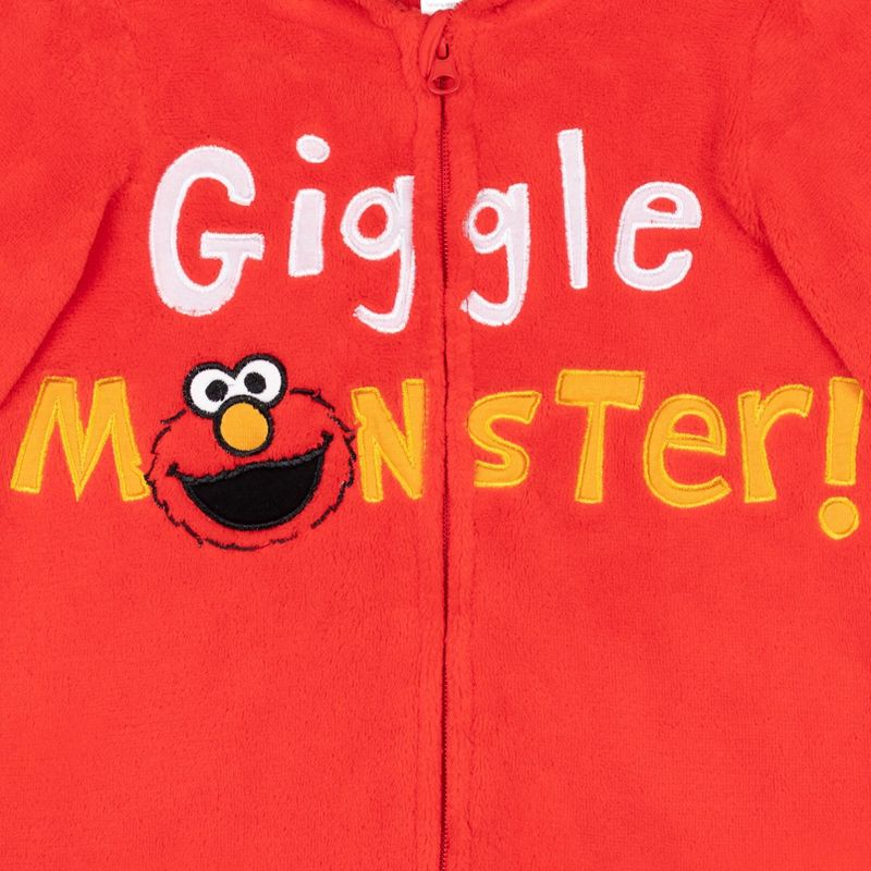 Sesame Street Cookie Monster Zip Up Cosplay Costume Coverall Toddler, 4 of 8