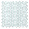 Bacati - Petals/Floral Muslin 4 pc set of Bibs & Burp Cloths Set Aqua - 4 of 4