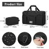 Tactical Travel Duffel bag with Removable Dividers & Shoe Compartment, Weekender Carry on Bag - 3 of 4