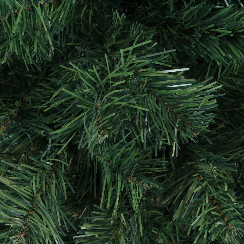 Sunnydaze Indoor Artificial Unlit Canadian Pine Full Christmas Tree with Metal Stand and Hinged Branches - Green, 4 of 9