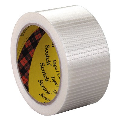 Scotch Bi-Directional Filament Tape 50mm x 50m 3" Core Clear 8959