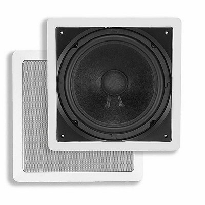 Monoprice In-Wall Passive Subwoofer - 10 Inch (Single) 200 Watts Maximum - Aria Series