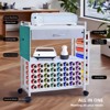Rolling Craft Cart Compatible with Cricut Machines, Craft Organization and Storage Cart with Fabric Drawer & 47 Vinyl Roll Holder - 3 of 4