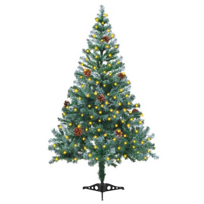 Christmas Tree Green with frosted tips Artificial Pine 59.1 in tall