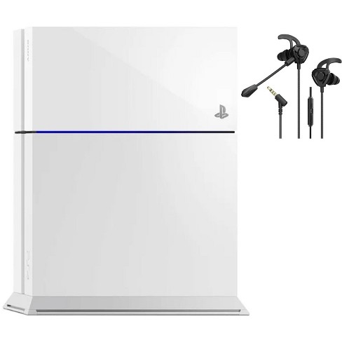 Sony Original Playstation 4 White 500gb Console 2 Controller With Battle  Buds Manufacturer Refurbished : Target