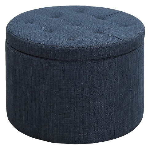 Johar Furniture Designs4comfort Round Shoe Storage Ottoman Target