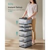SONGMICS Shoe Boxes,Stackable Shoe Storage Organizer, Set of 2 Integraed Shoe Cabinets, Foldable and Portable - 3 of 4