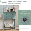 NicBex Simple Narrow Console Table,Small Entryway Table with 3 Storage Drawers & Bottom Shelf,Sofa Table for Living Room,Behind Couch, Hallway - 3 of 4
