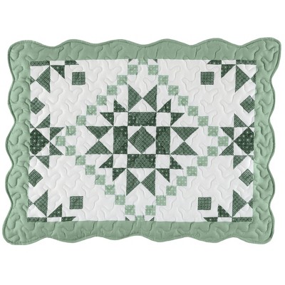 Collections Etc Star Patchwork Sham Set