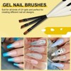 Saviland Pro Gel Essentials Kit - 6PC Micro-Detail Brushes & Dotting Tools with Non-Slip Grip .(Black/White) (Size: 6 Count) - 4 of 4