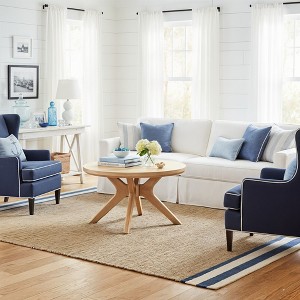 Cross Leg Round Coffee Table (30in x 30in / 760mm x 760mm) - 1 of 4