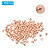 Unique Bargains Metal Round Jewelry Making Gold Filled Spacer Beads 100 Pcs - 3 of 4