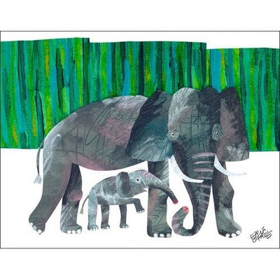 Oopsy Daisy's Eric Carle’s Elephant Mother Canvas Wall Art - Size 18x14