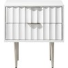 Meridian Furniture,Modernist White Gloss Nightstand - 2 of 4