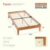 Lyngins Minimalist Full Bed Frame, Solid Wood Platform Bed Frame, Noise-Free Beds for Bedroom (No Box Spring Needed) - 3 of 4