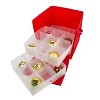 Ornament Storage Organizer with Drawer Divider 27ct - Simplify: Holiday Container, Protective Zipper Lid, Carry Handles - image 4 of 4