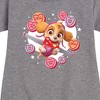 - Paw Patrol - Skye Conversation Hearts Graphic Short Sleeve Fleece Dress - 2 of 4