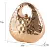 Elegant Metallic Purse with Detachable Chain - Versatile Women's Handbag for Wedding, Party, and Evening Events (Gold) - 3 of 4