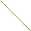 Black Bow Jewelry 4mm 14K Yellow Gold Solid Byzantine Chain Bracelet, 8.5 Inch - 2 of 3