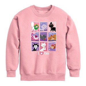 Boys' - Disney - Cats & Dogs Graphic Long Sleeve Fleece Sweatshirt - 1 of 3