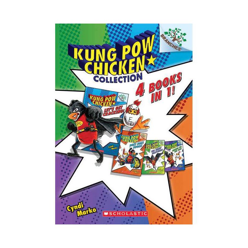 Kung POW Chicken Collection (Books #1-4) - (Kung Pow Chicken) by  Cyndi Marko (Mixed Media Product), 1 of 2