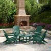WestinTrends Dylan 5-Piece Outdoor Patio HDPE Adirondack Chair With Round Coffee Table Conversation Set - 2 of 4