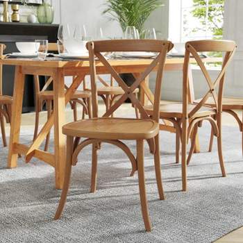 Flash Furniture HERCULES Series Stackable Wood Cross Back Chair