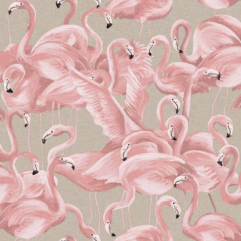 Tempaper Flamingo Peel And Stick Wallpaper Ballerina Pink Target