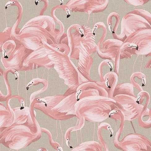 Tempaper Flamingo Peel And Stick Wallpaper Ballerina Pink Target