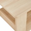 NicBex 43.3"/35.4" 2-Tier Coffee Table with Textured MDF Top,Practical Center Table for Living Room - 4 of 4