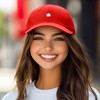 Dalix Lil Flower Embroidered Cotton Cap Outdoor Dad Hat Womens - 3 of 4