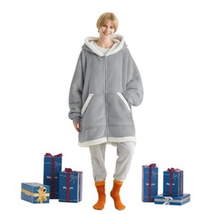 Bedsure-Wearable Blanket Warm & Soft Fleece Blanket - 1 of 4
