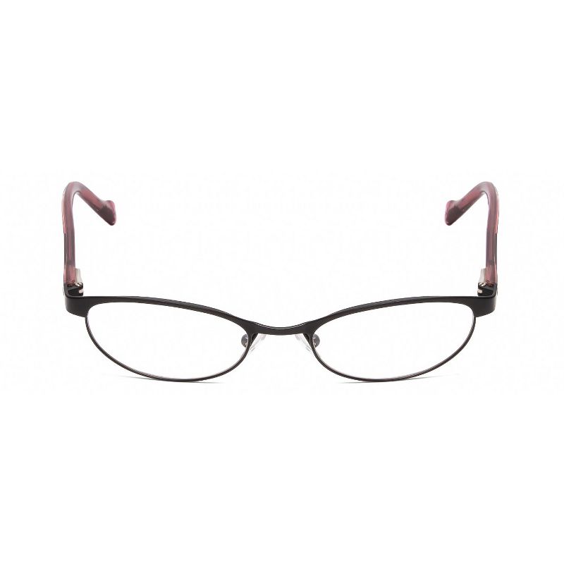 Lucky Brand KIDS PEPPY 46mm Unisex Plastic Rectangular Designer Eyeglasses OR Blue Light Filter OR Reading Glasses in Black, 2 of 4