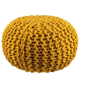 Mark & Day Haidershofen 14"H x 20"W x 20"D Texture Pouf - 1 of 4