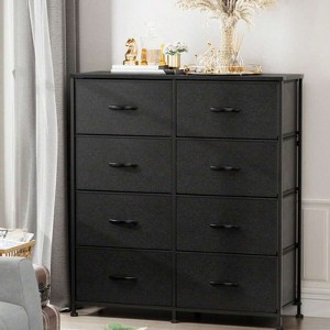SKRAN Dresser With 8 Drawers - Fabric Storage Tower, Organizer Unit For Living Room, Hallway - Steel Frame, Wooden Top & Easy Pull Fabric Bins - 1 of 4