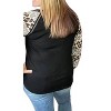 Women's Leopard Puff Sleeve Top - honeyme - 2 of 2