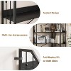 GAOMON Corner Bookshelf,L-Shaped Bookcase, Industrial Large Bookcases with Beaded Design Tall Display Rack Shelf for Living Room Bedroom - 4 of 4