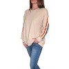 Women's Rainbow Sequined Long-sleeve Sweatshirt - JADE BY JANE - 2 of 3